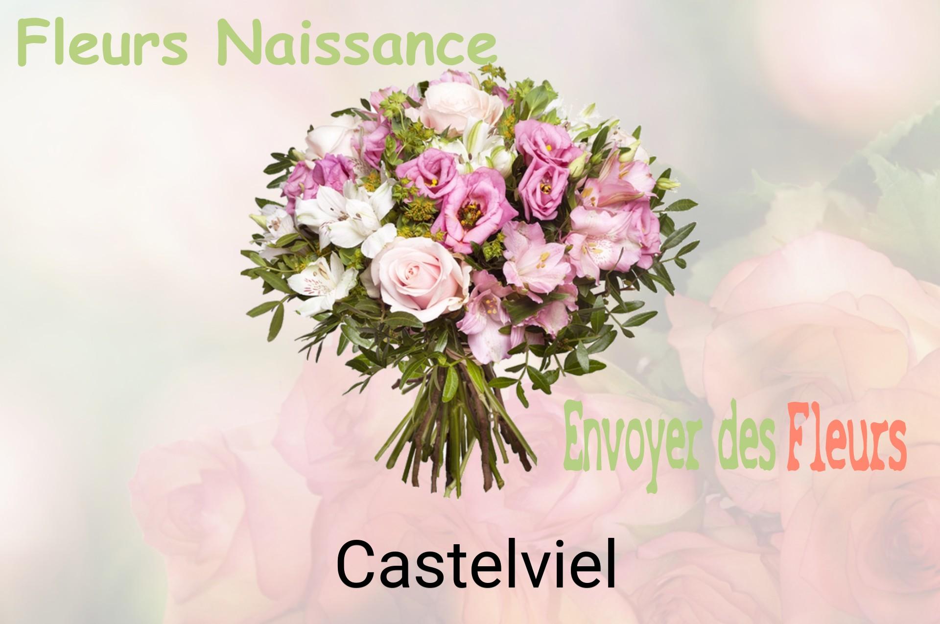 Bouquet de fleurs de naissance livré à Castelviel